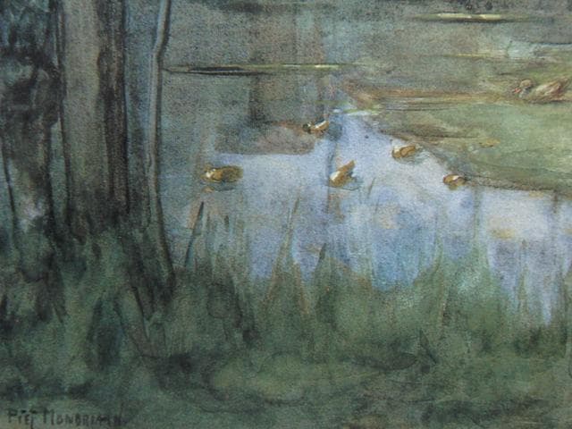 ピート・モンドリアン、『積藁』、希少な画集より、新品高級額・額装付