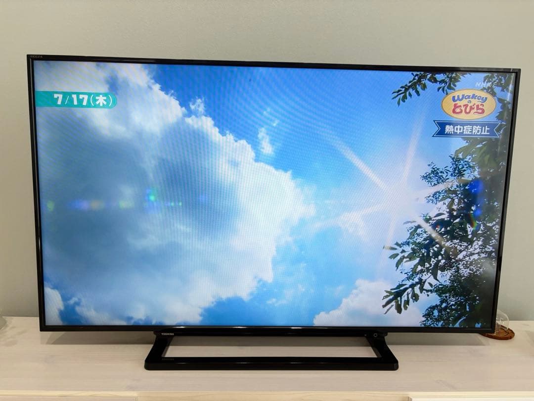 全国送料込 東芝50型液晶テレビ外付けHDD録画対応　HDMI×2端子