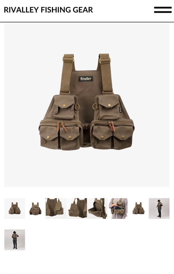 Rivalley フィッシングベスト RV ストラップベスト RV ストラップベスト - RIVALLEY FISHING GEARRIVALLEY FISHING GEAR