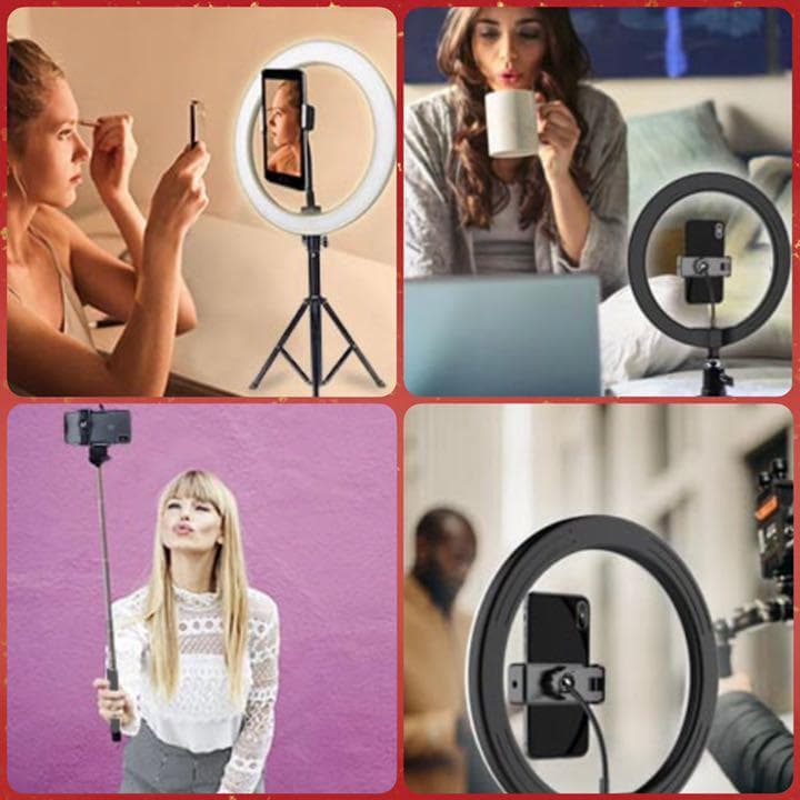 120個もの高輝度SMD/LED搭載★修正なしで配信OKの美しさ♪❤リングライト