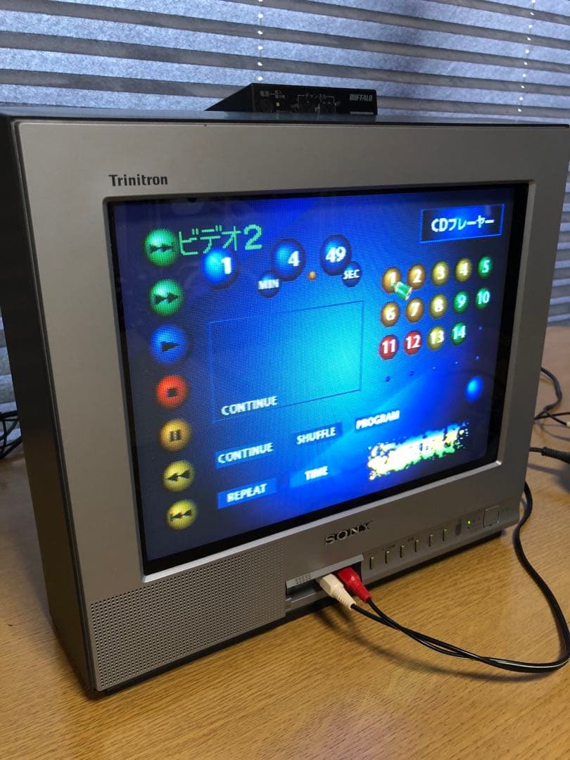 SONY ブラウン管TV トリニトロン 地デジチューナーとプレステ付2000年製