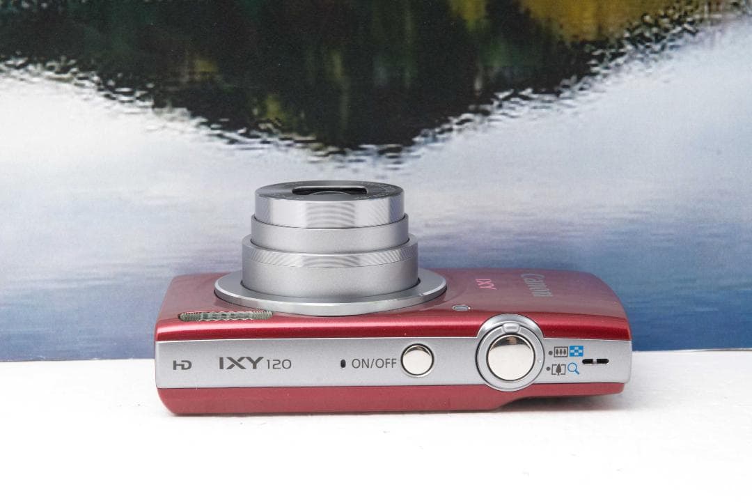 【動作品】Canon デジタルカメラ IXY 120 ズーム レッド