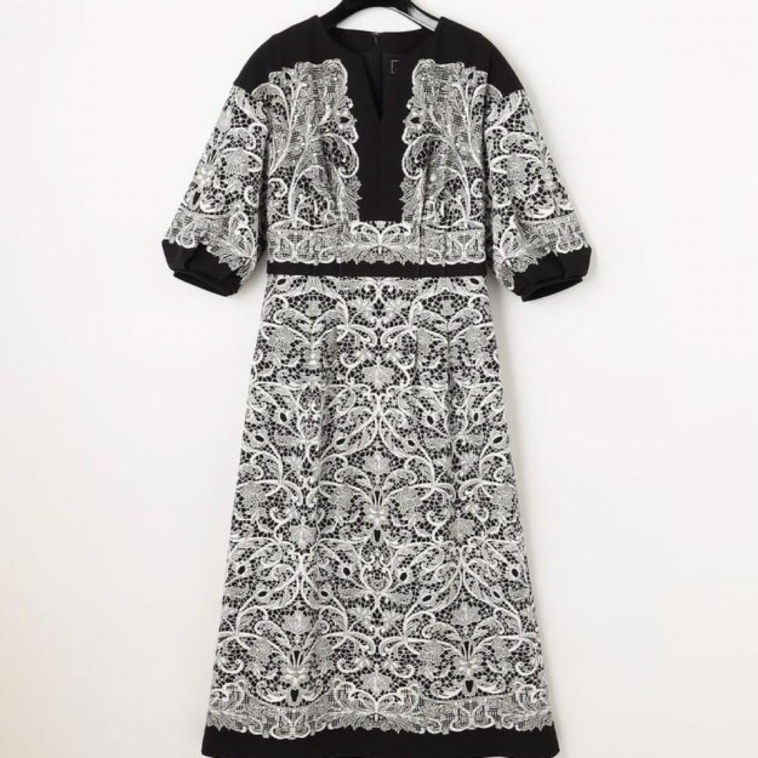 グレースコンチネンタル　レース柄　プリント　ワンピース フラワープリントワンピース / GRACE CONTINENTAL | GRACE CONTINENTAL