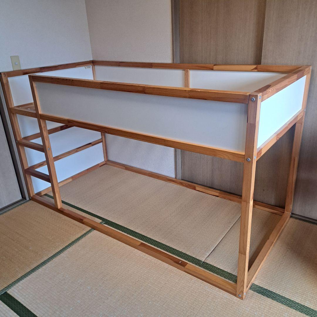 イケア IKEA KURA リバーシブル ベッド ロフト 中古 引取り限定 - メルカリ