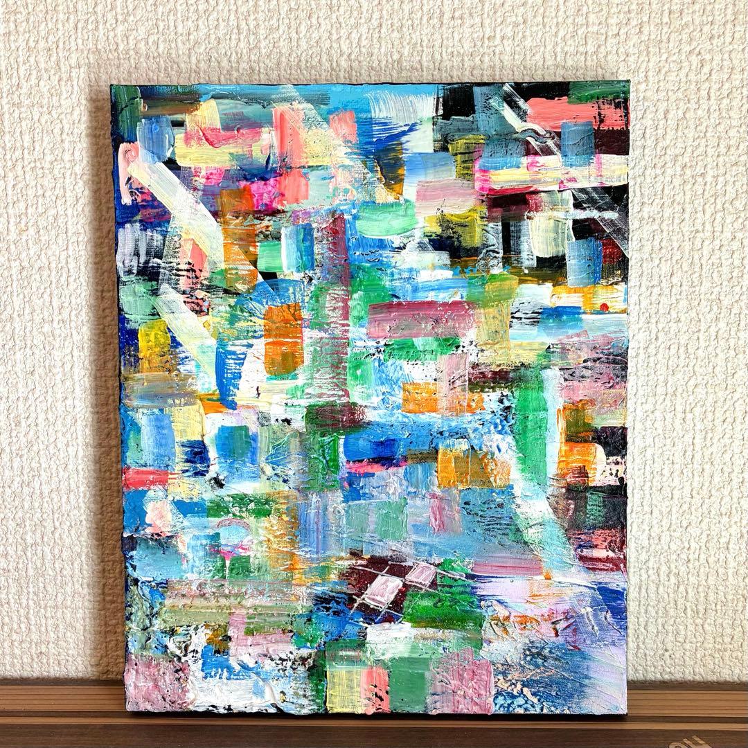 アクリル画 抽象画 原画 テクスチャーアート 作品No.297 - メルカリ