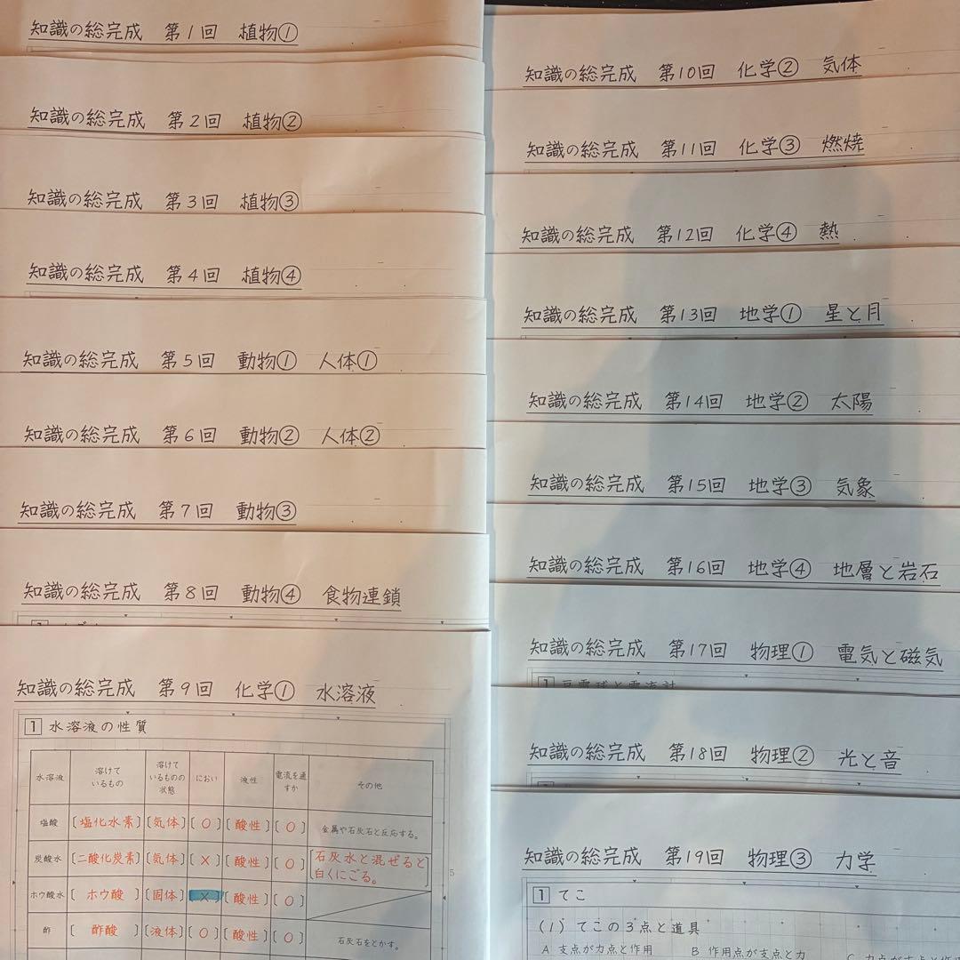 サピックス 知識の総完成 理科 6年生総まとめ 欠番なし - メルカリ