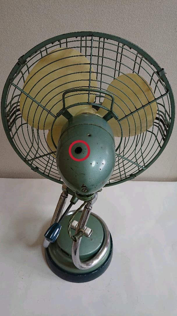 三菱扇風機 DM-12L(?) /シルバーグリーン/アンティーク