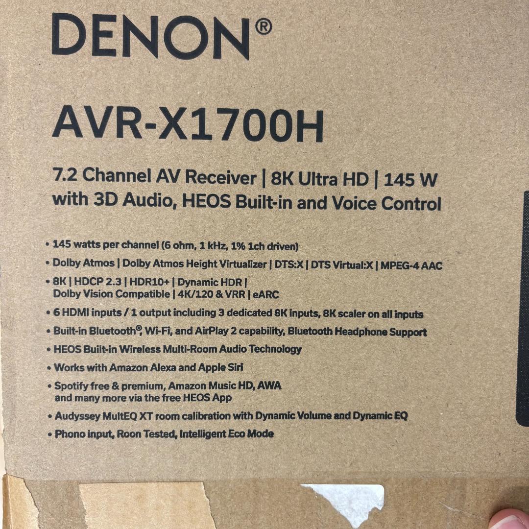 《新品同様》DENON AVR-X1700H 7.2ch AVアンプ