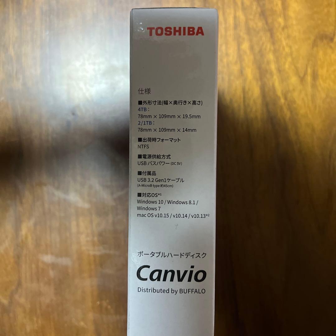 TOSHIBA Canvio 2TB ポータブルハードディスク