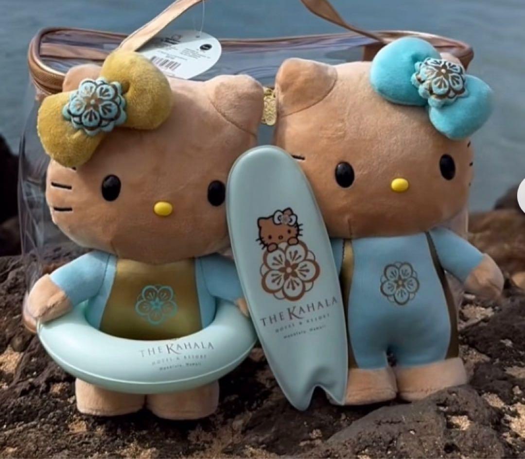 【正規品】Hawaiiカハラホテル限定　日焼けキティ ぬいぐるみ+バッグ 正規品】Hawaiiカハラホテル限定 日焼けキティ ぬいぐるみ+バッグ