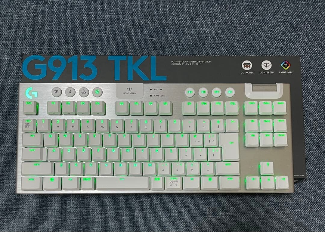 ネ*マ様 Logitech G913 TKL ホワイトキーボード ゲーミングキーボード タクタイル ホワイト G913-TKL-TCWH [ワイヤレス