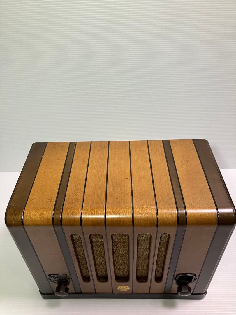 真空管ラジオ　4球ST管　完動品　　　　　　　　　　　　不良部品古い部品交換済み