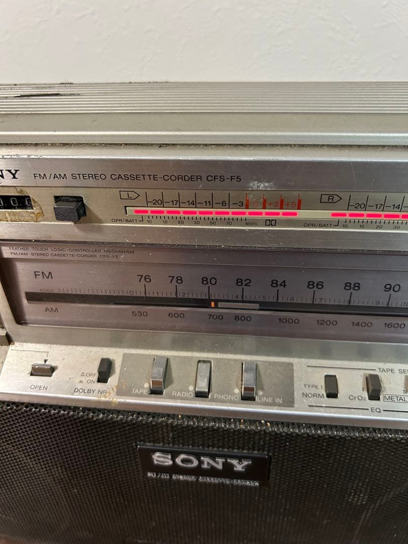 SONY ラジカセ カセットテーププレーヤー CFS-F5 ジャンク