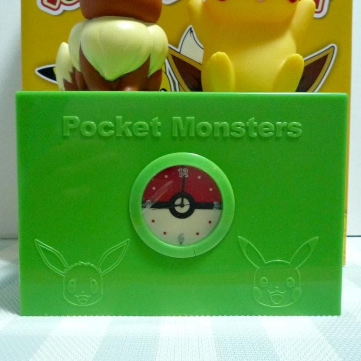 非売品 ピカチュウ＆イーブイ ルームライト時計 ポケモン