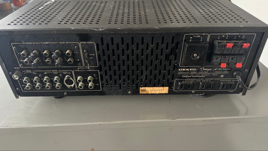 ONKYO 型番: A-755n Ⅱ/100. プリメインアンプ 現状品
