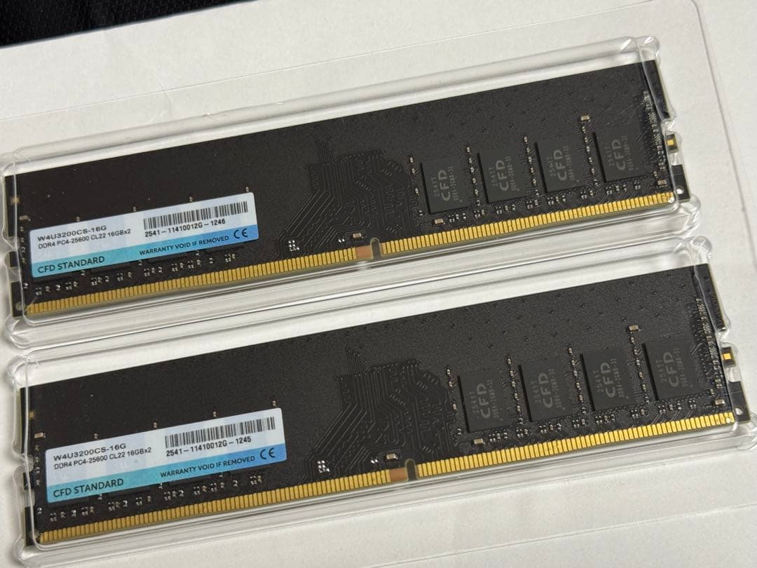 CFD メモリ DDR4 3200 16GB×2枚 W4U3200CS-16G