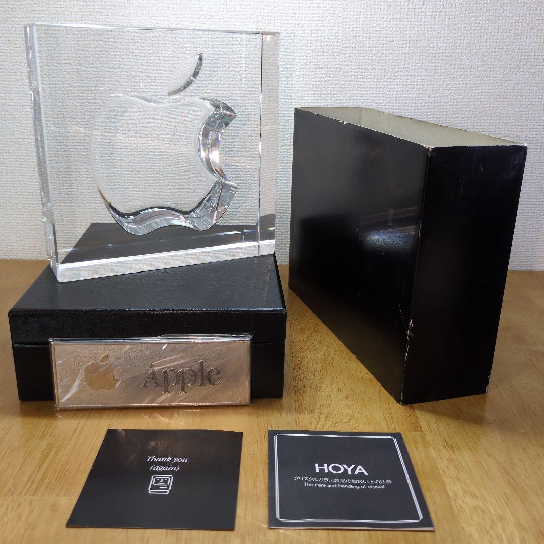 Apple 20周年記念 HOYA製クリスタルガラス 置物 記念品 プレミア