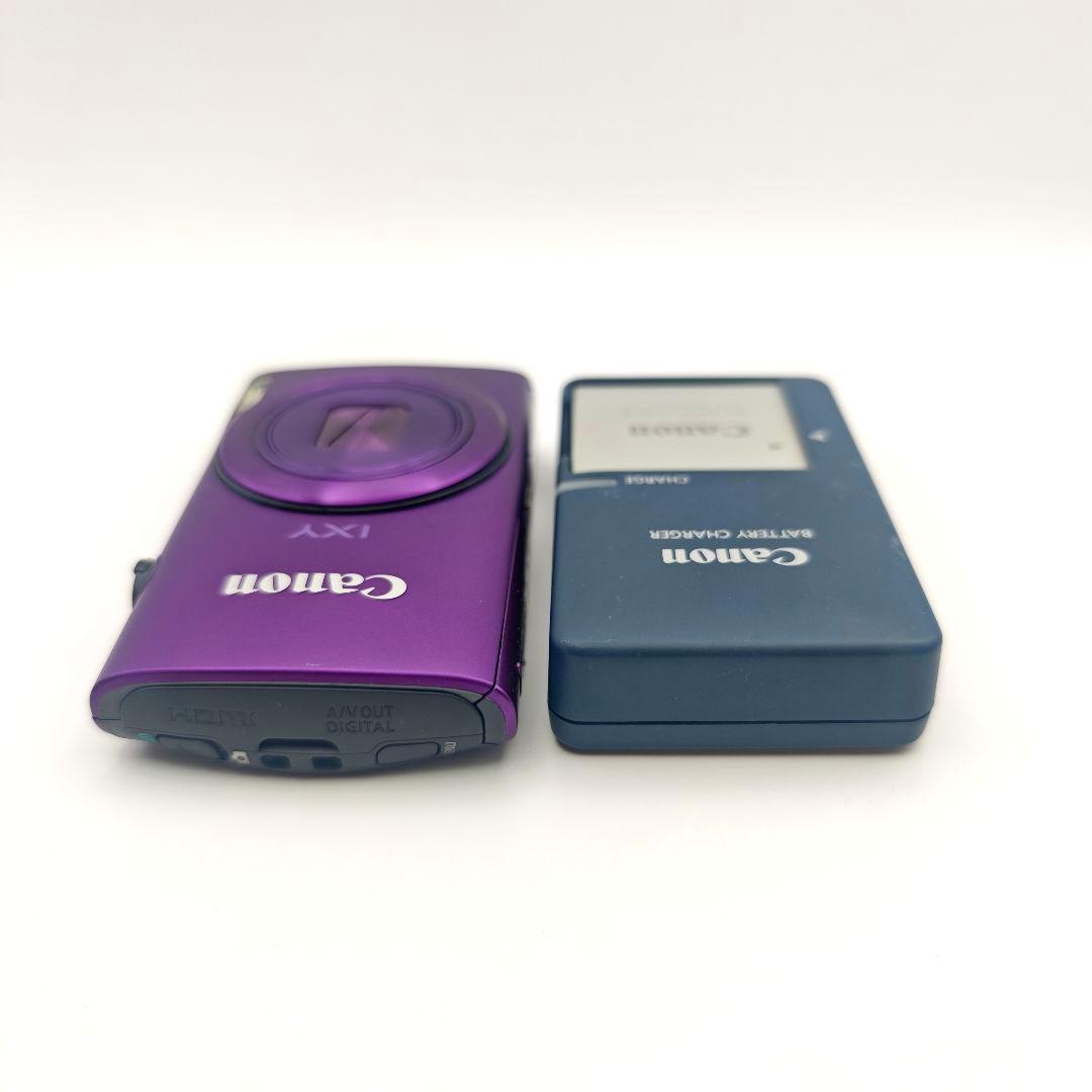 美品　人気色　Canon IXY 600F パープル　ガラスコーティング済