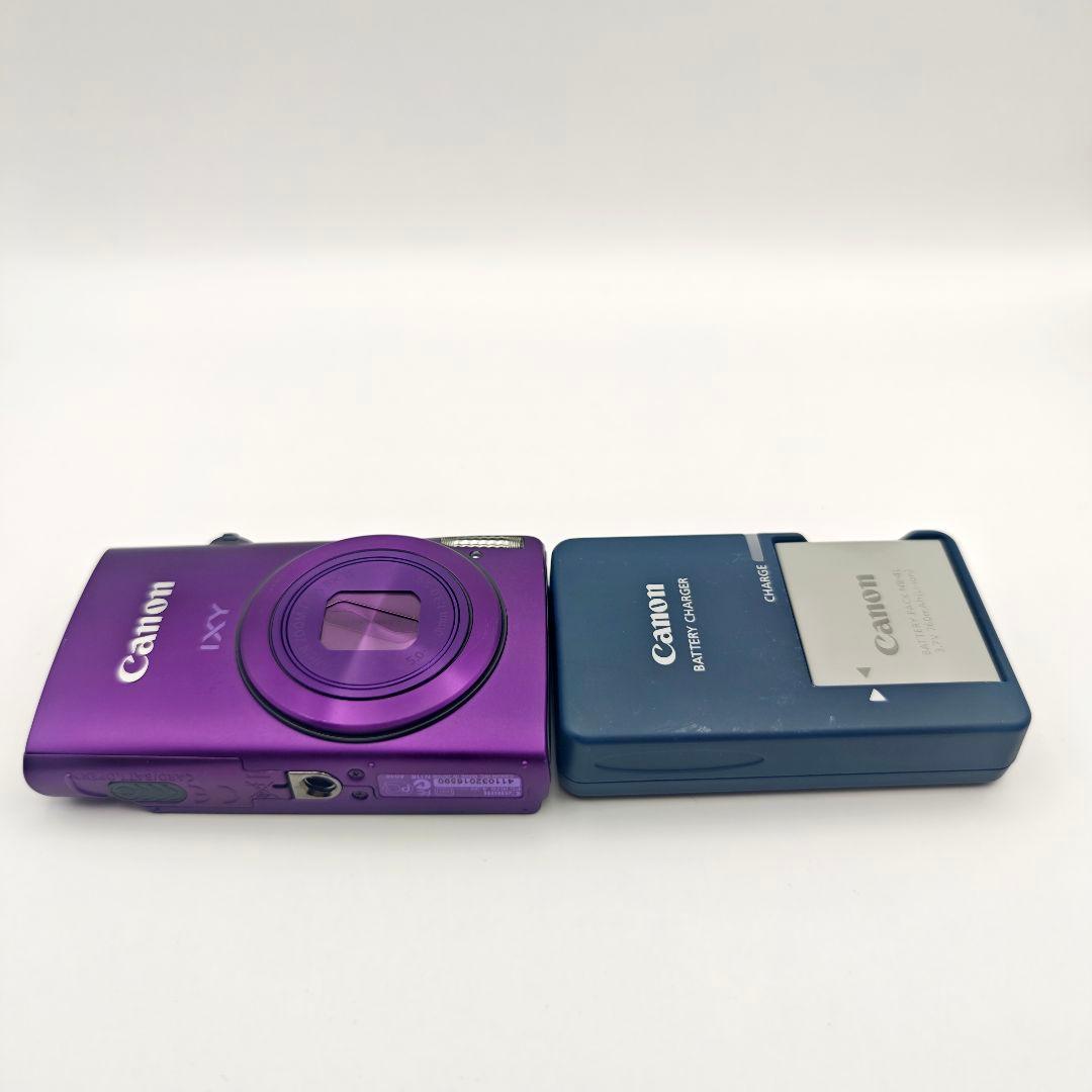 美品　人気色　Canon IXY 600F パープル　ガラスコーティング済