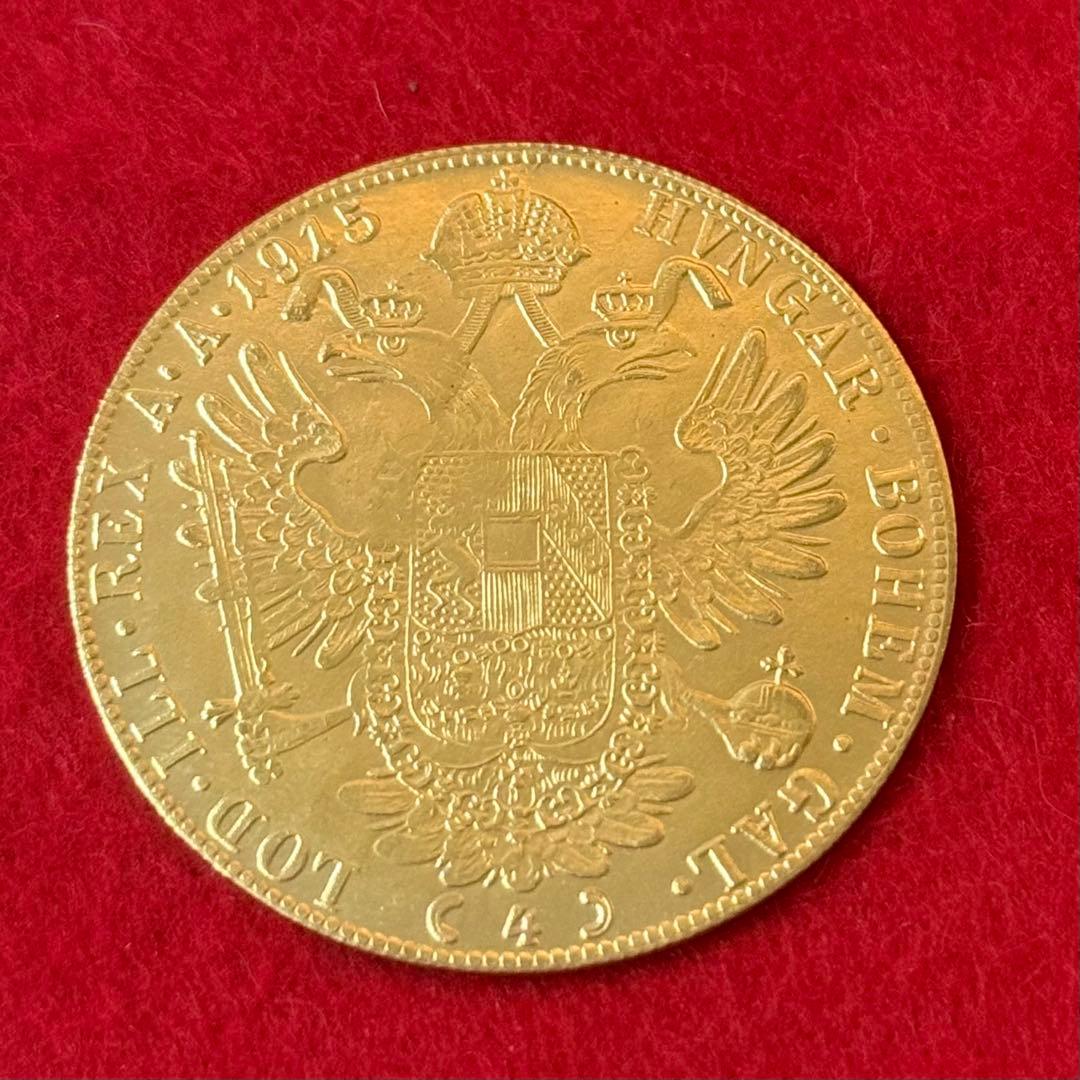 オーストリア 古銭 双頭 ヨーゼフ 海外 1915 ダカット コイン 鷲 大型