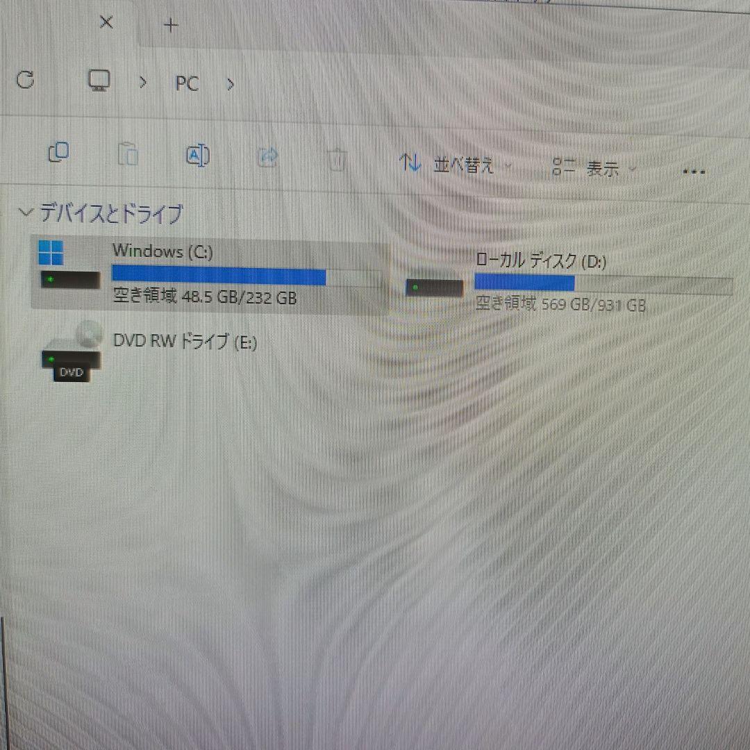 デスクトップPC Core i7-8700 RAM32GB