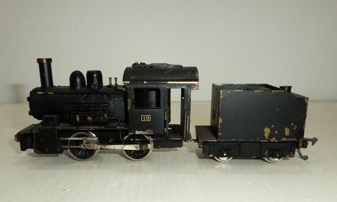 つぼみ堂 HOゲージ Bテンダー蒸気機関車と貨車4種4両 積荷