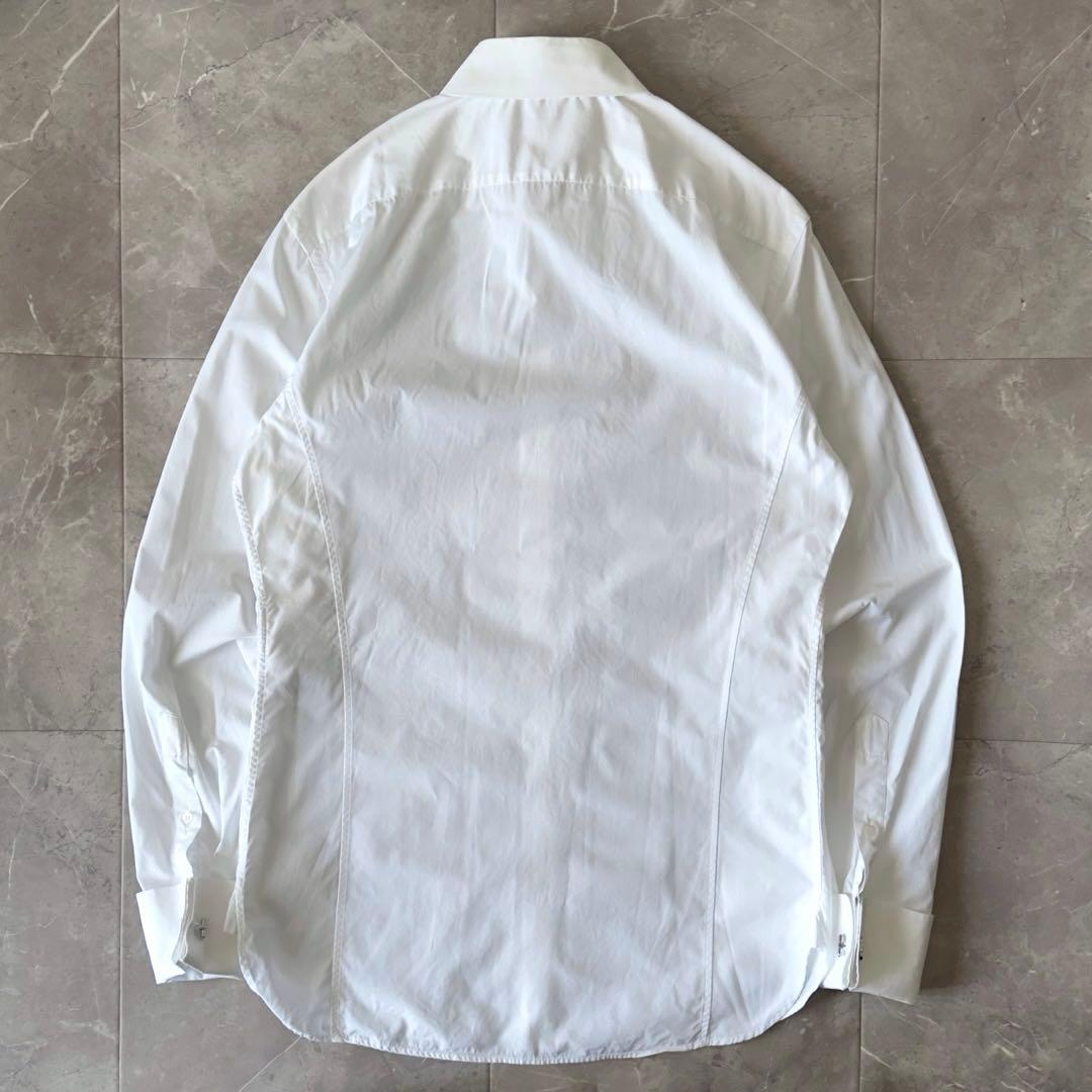 GUCCI 現行タグ ダブルカフスシャツ フレンチカフスシャツ ホワイト