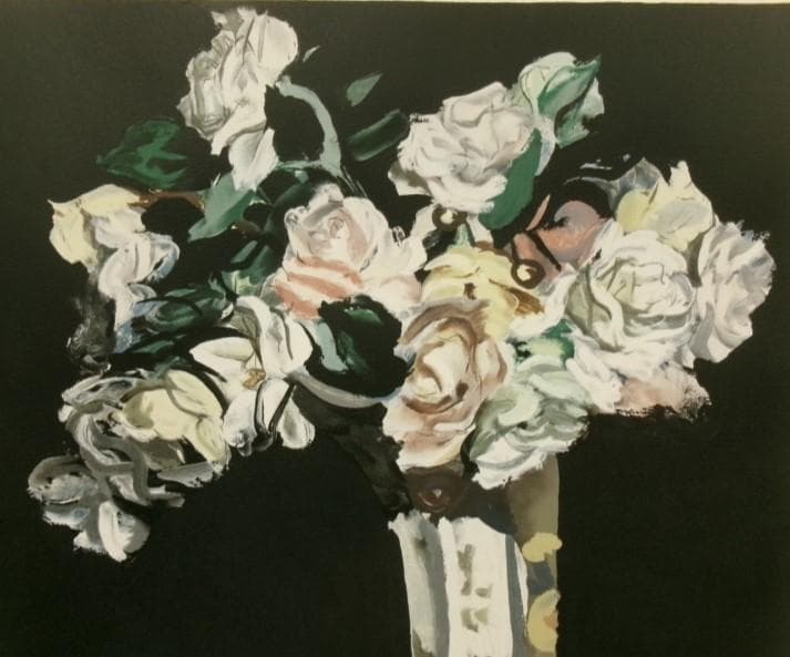 ◇『安井曽太郎 「薔薇」』 リトグラフ 定価43万円◇検） 高塚省吾