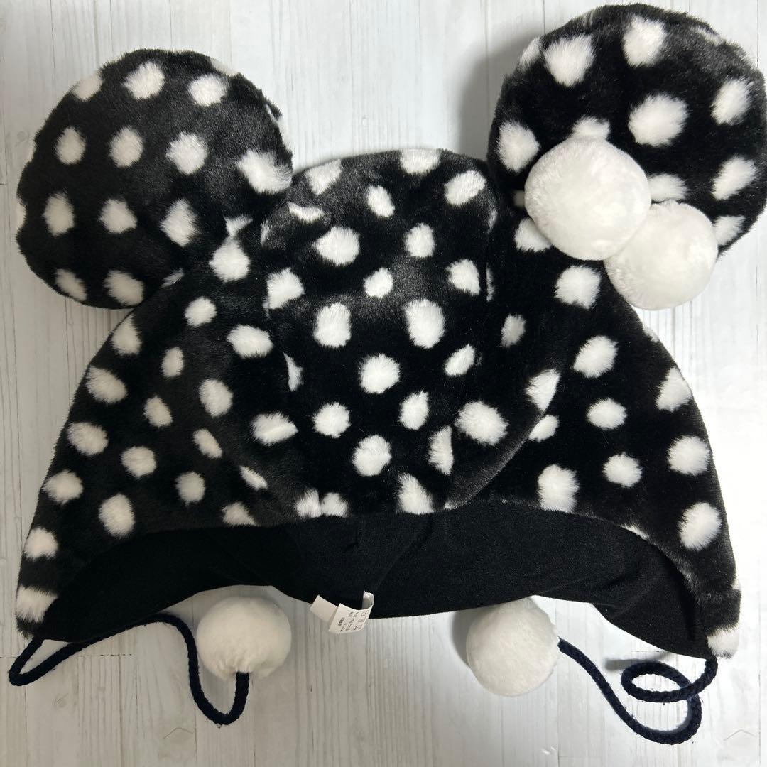 ディズニー ファンキャップ ミニー ドット 水玉 ブラック レア - メルカリ