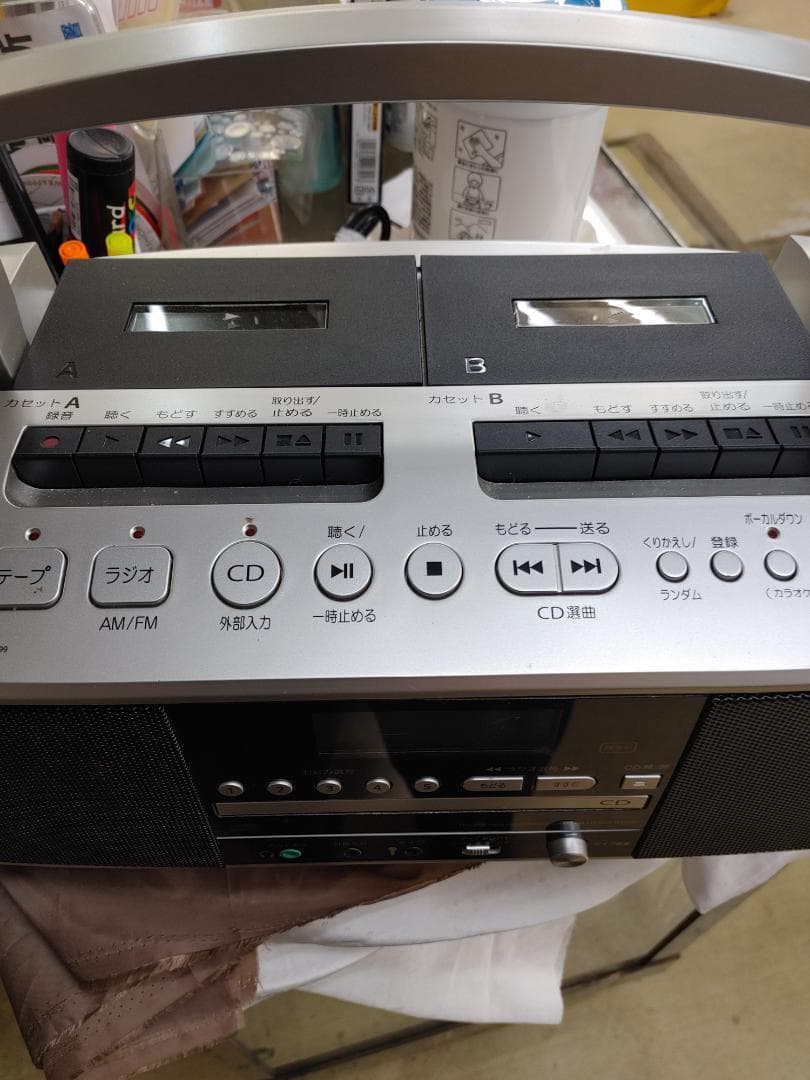 東芝CDラジカセ☆カセットデッキ☆USED品☆