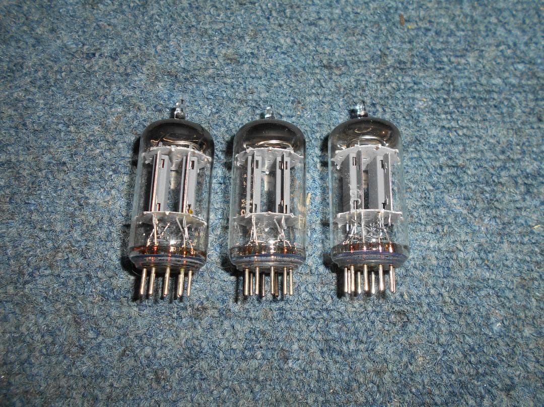 TELEFUNKEN　ECC 83　真空管　3本　テレフンケン　ダイヤ　＃２