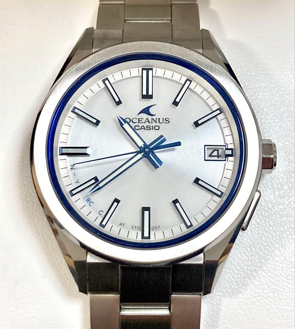 極美品！OCEANUS オシアナス OCW-T200S-7AJF ホワイト OCW-T200S-7AJF | CASIO