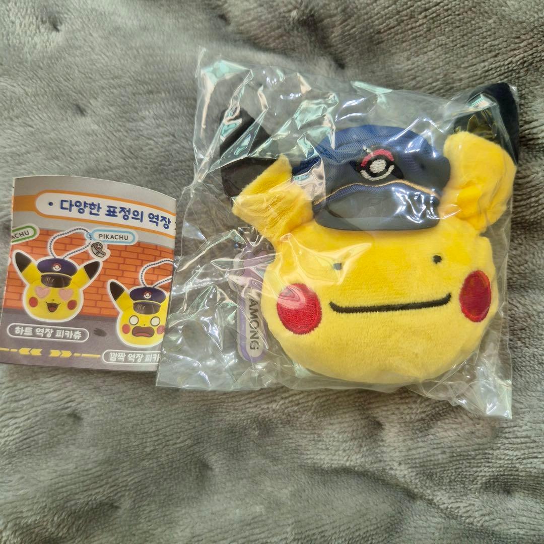 韓国限定】ポケモン 駅長 ピカチュウ メタモン マスコット
