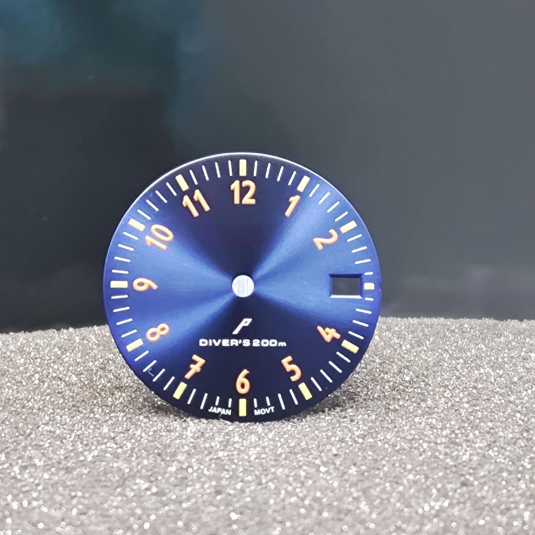 MOD パーツ】 カスタム 文字盤 PS SEIKO MOD ブルー 艶なし - メルカリ