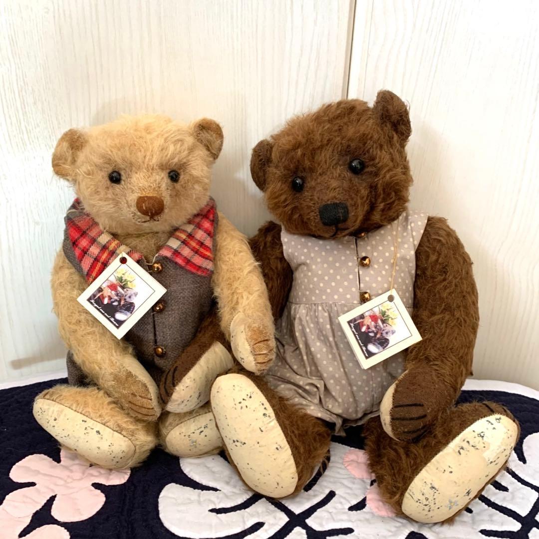 まみえもん　フォーゲットミーノットテディベア JOY様　2体セット 2026年最新】フォーゲットミーノットベアの人気アイテム - メルカリ