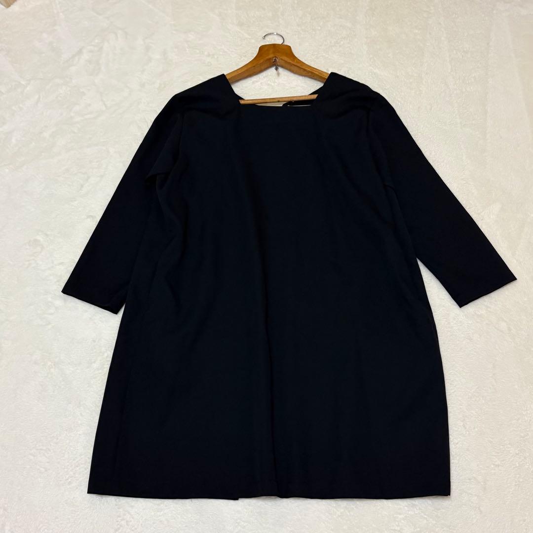 新品タグ付 ダブルエードット 【S】 2way コートワンピース 大橋歩 黒