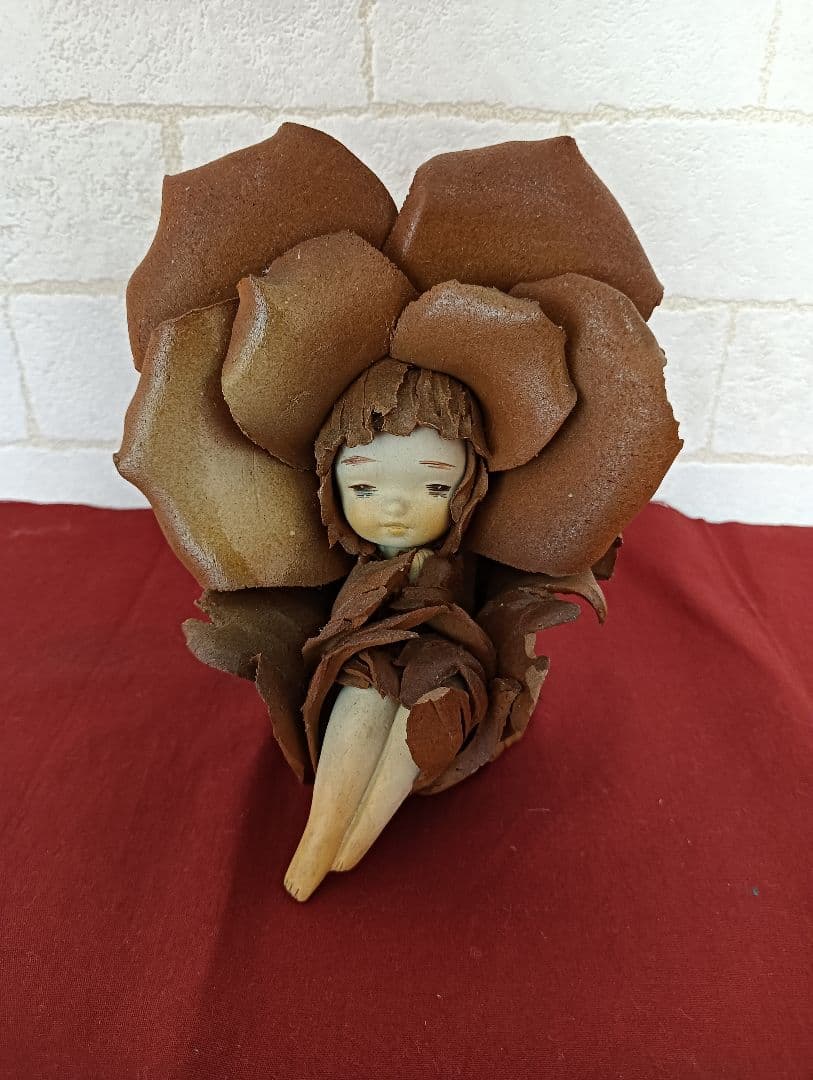 良品! 竹内祥子 陶人形 森の精リーベ 森の妖精 doll 花の妖精