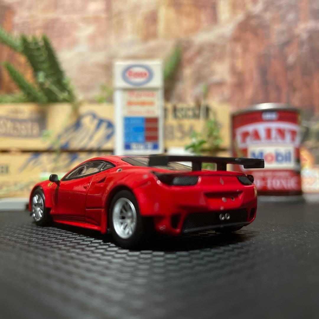 京商1/64 FERRARI 458 italia GT2 レッド ミニカー - メルカリ