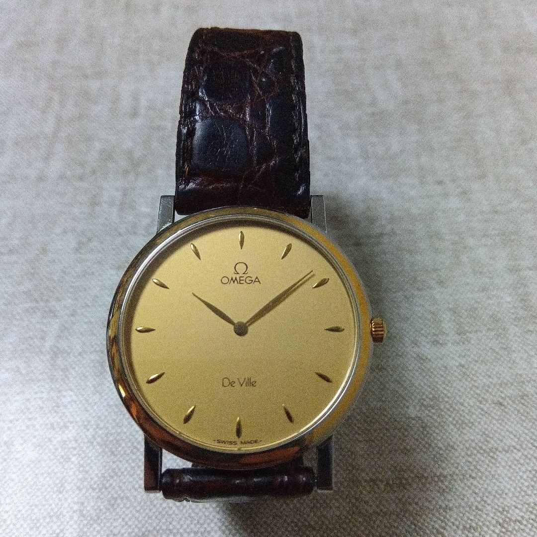 【ジャンク】OMEGA オメガ デビル腕時計 メンズ ★ケースおまけ付き OMEGA オメガ デビル メンズ DE VILLE 3つ セット 尾錠 ジャンク