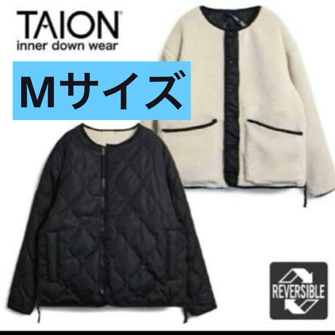 TAIONタイオン キルティングボア ミリタリーリバーシブル ダウンジャケットM TAION（タイオン） ダウンコート ダウンジャケット 「TAION