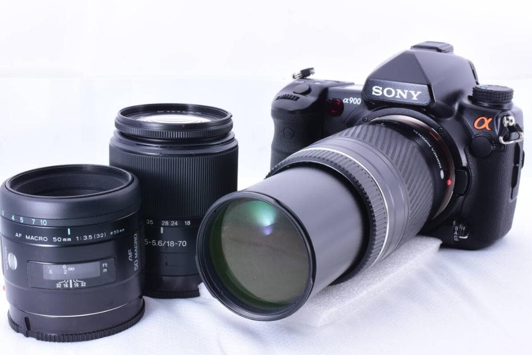 【超お得セット】Sony ソニー α900 単焦点/標準/超望遠 トリプルレンズ