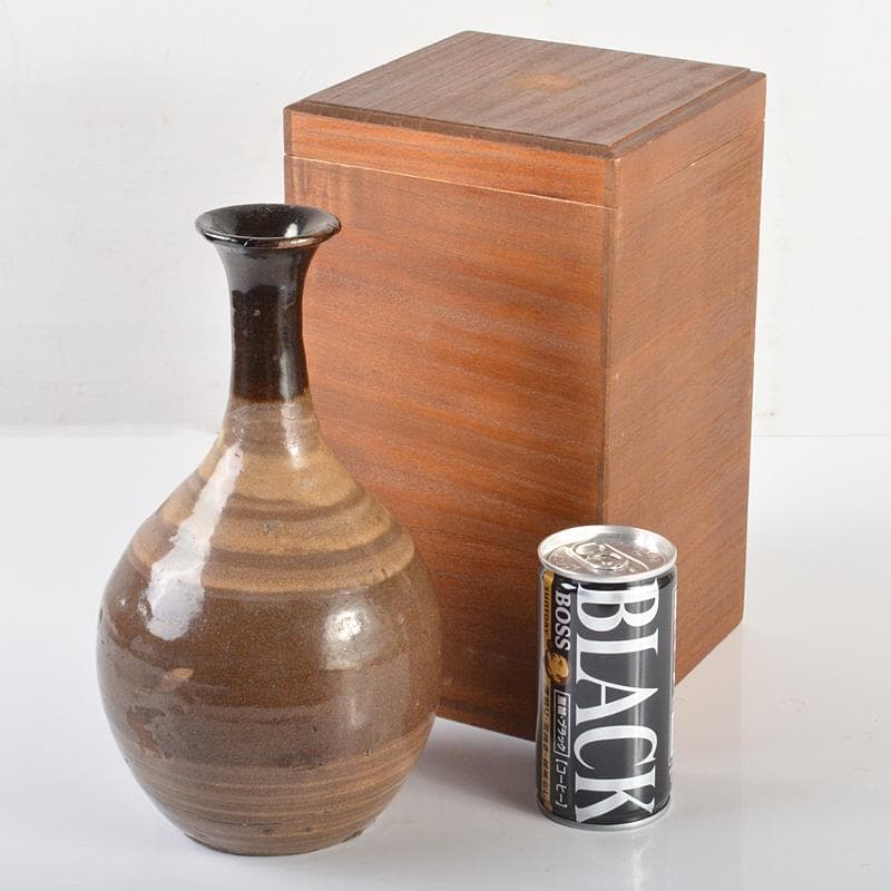 唐津焼　鶴首瓶　徳利　時代箱付　V　R6431 朝鮮唐津徳利 | 酒器 | 冨江洗心堂オンラインショップ