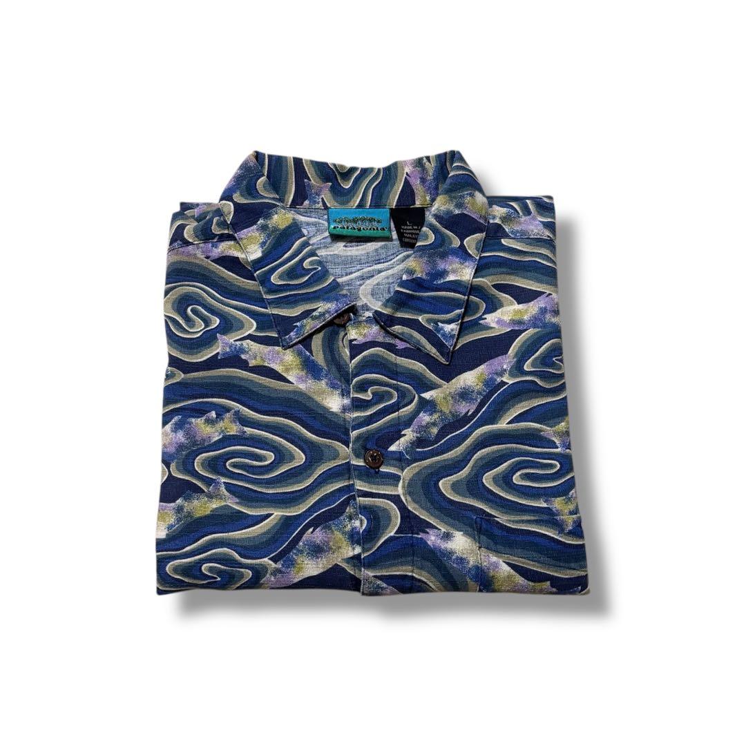 希少 美品 L 90s パタゴニア 渦巻き ACシャツ 総柄 JAVA FISH - メルカリ