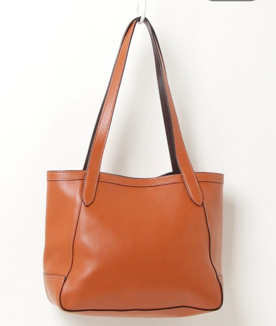 美品 COACH ブラウン レザー トートバッグ - メルカリ