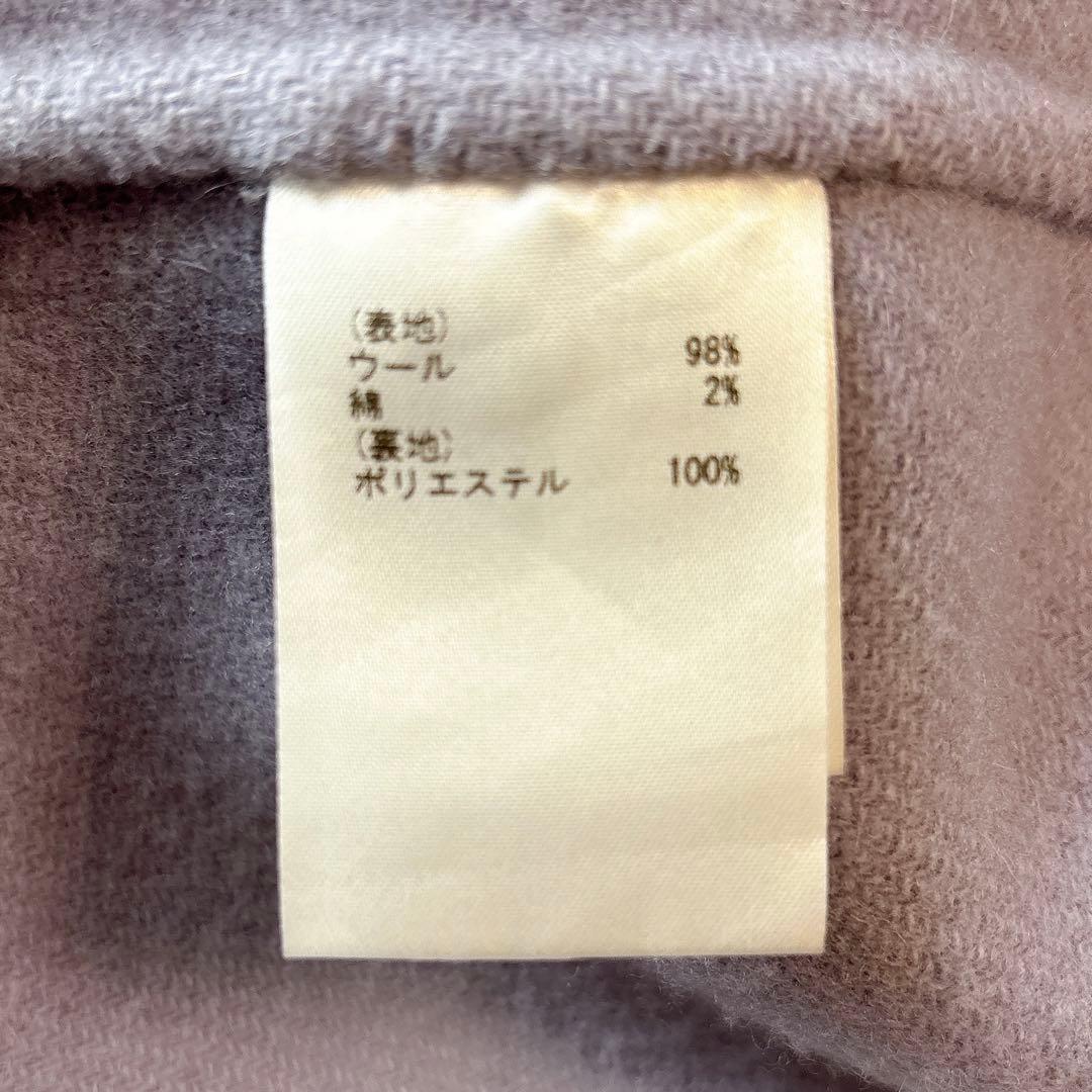 ダイアグラム ゴールド金具ロングダッフルコート ラベンダー36リバー