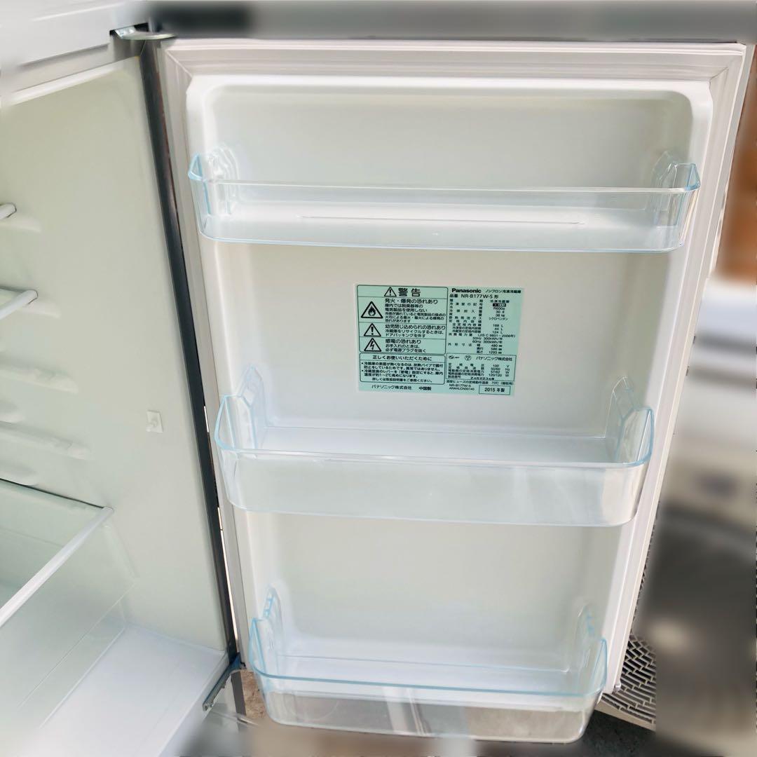 Panasonic 168L 冷蔵庫 NR-B177W-S 2015年製