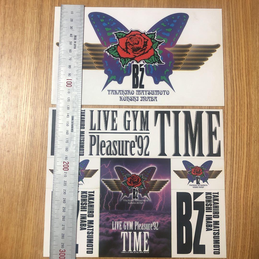 B'z LIVE-GYM Pleasure'92 TIME ステッカー - メルカリ