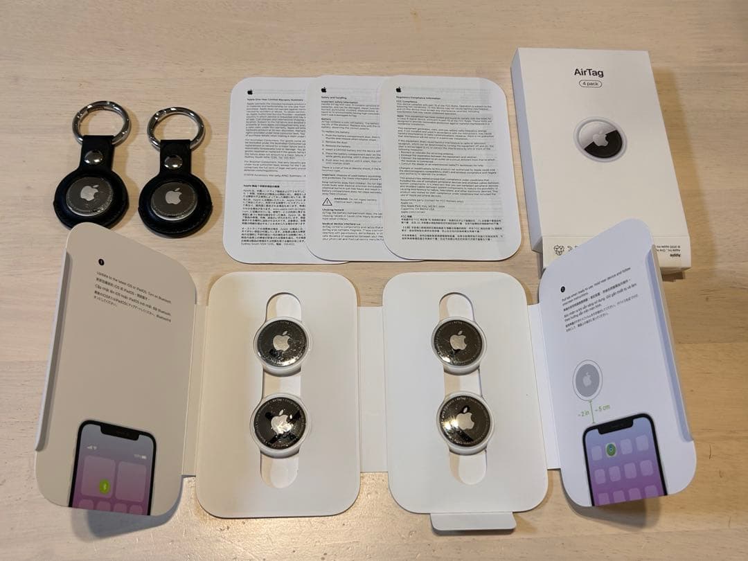 Apple AirTag 本体 6個セット ホワイト　エアタグ