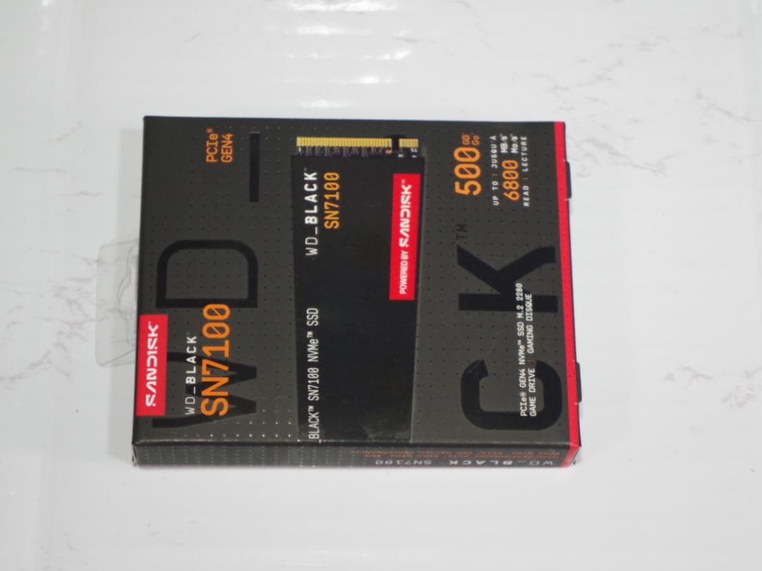 内蔵型SSD WD_BLACK SN7100 SSD PCIe Gen4 NVMe 500GB