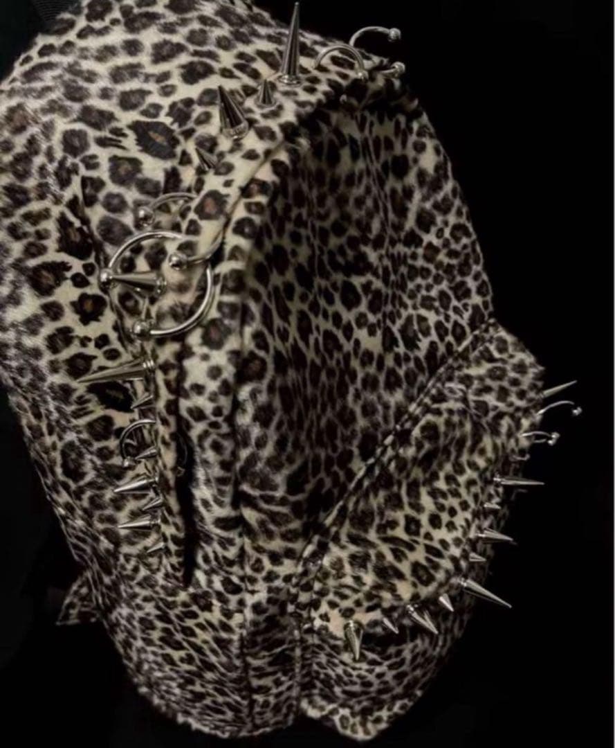 レオパード スタッズ archive リュック y2k ヒョウ柄 地雷 - メルカリ